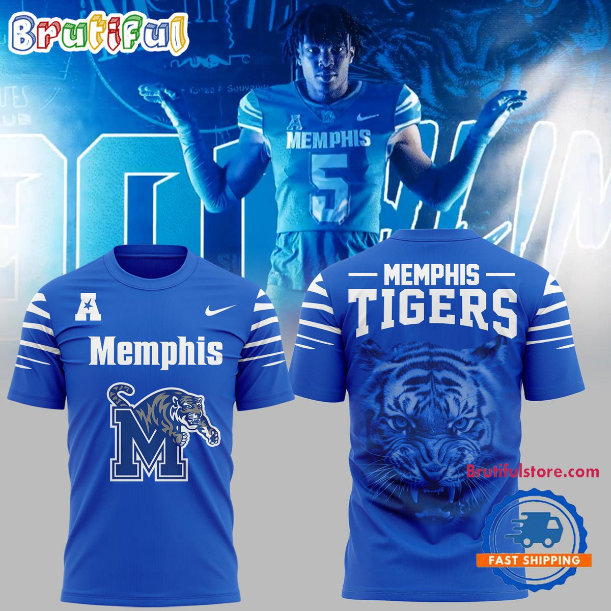 Memphis Tigers Football Logo Team Limited Edition Hoodie T-Shirt