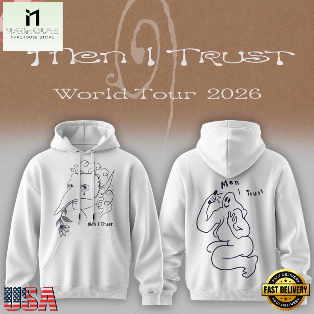 Men I Trust World Tour 2026 Retro Concert Tour Hoodie