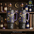 Meoky Halloween Pattern 40oz Stanley Tumbler