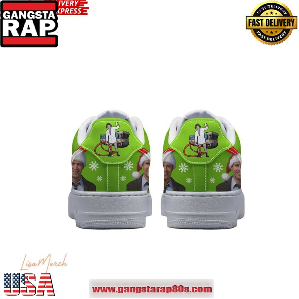 Merry Clarkmas Christmas Vacation Limited Edition Air Force 1 Running Sneakers