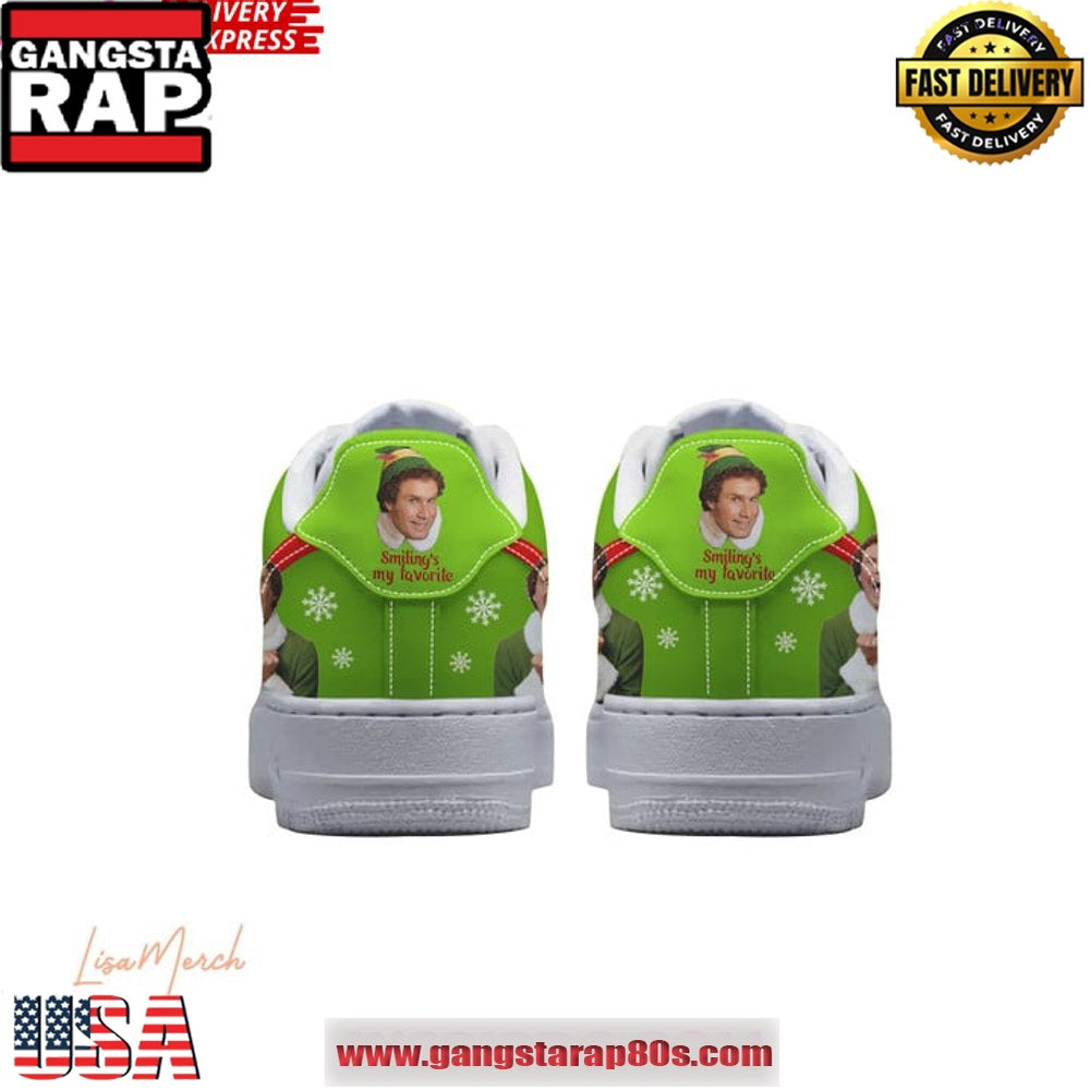 Merry Elfmas Holiday Special Edition Air Force 1 Running Sneakers