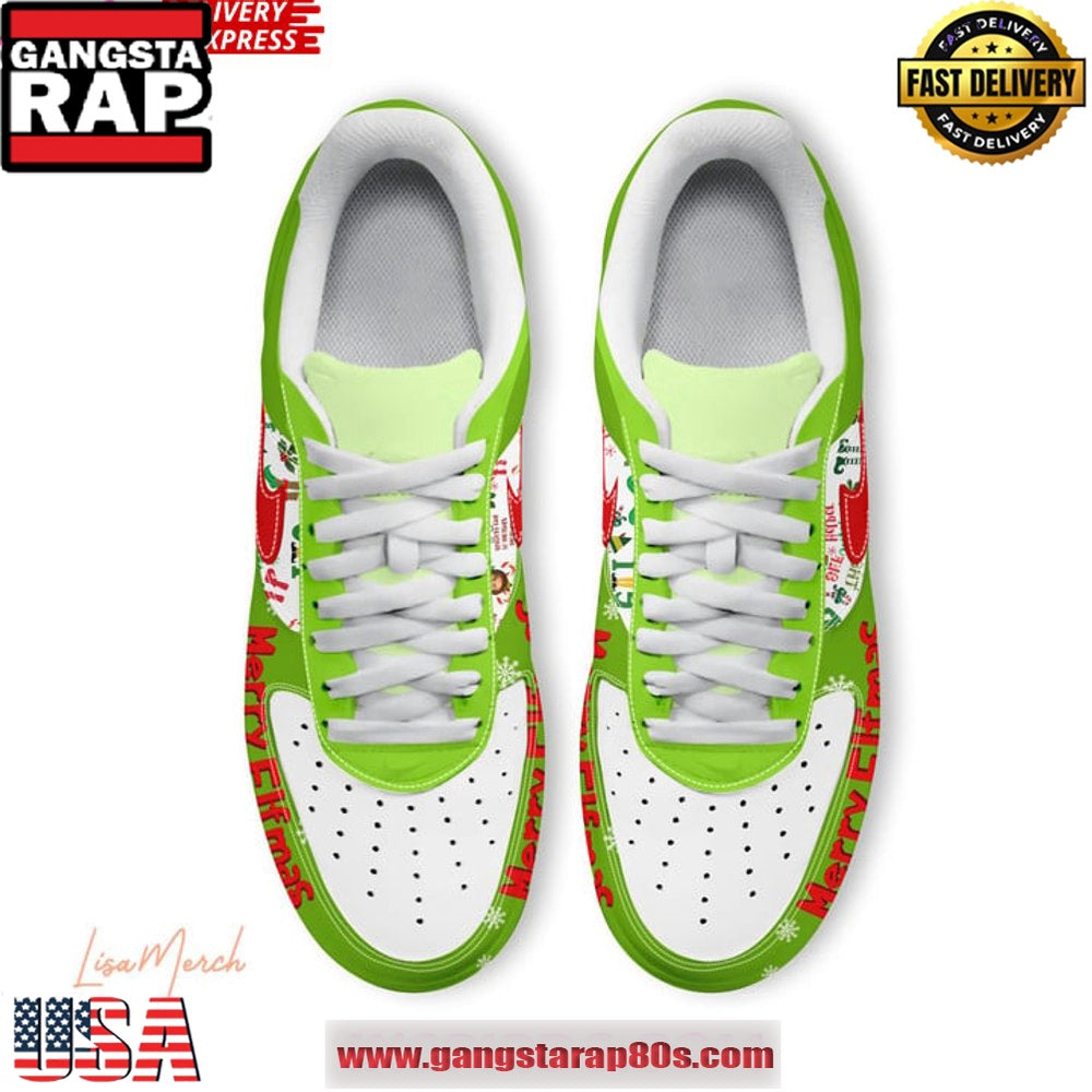 Merry Elfmas Holiday Special Edition Air Force 1 Running Sneakers