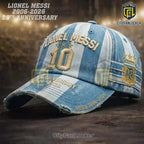 Messi 2006-2026 20th Anniversary Argentina Commemorative Distressed Cap