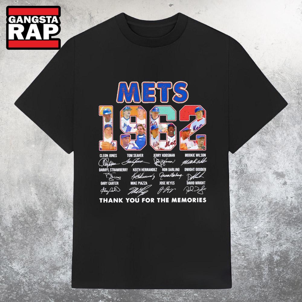 Mets 1962 Thank You for the Memories Signature T Shirt