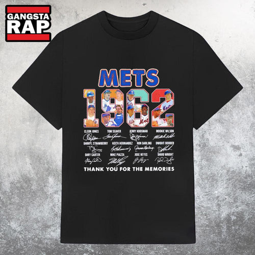 Mets 1962 Thank You for the Memories Signature T Shirt