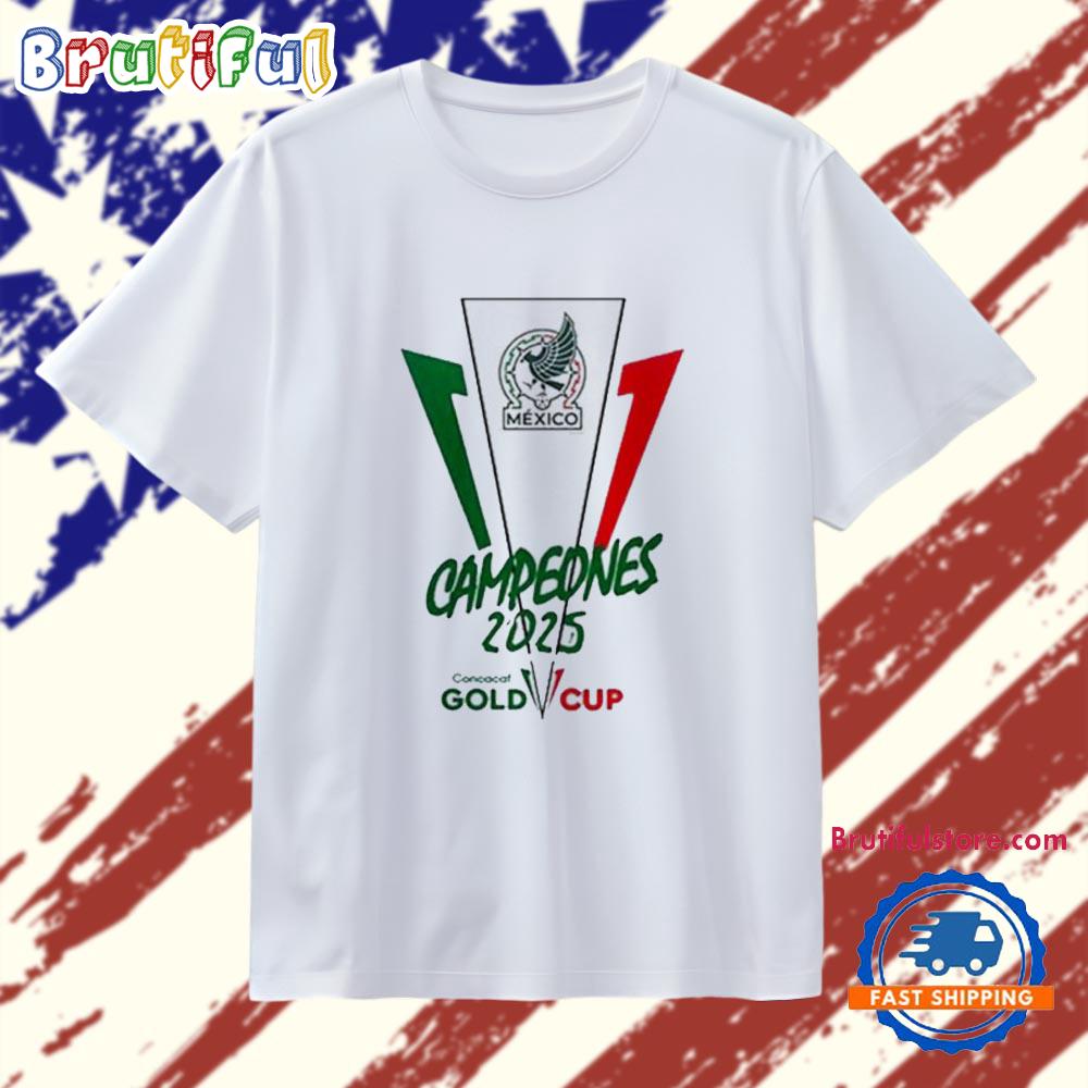 Mexico Campeon De La Copa Oro De La Concacaf 2025 T Shirt