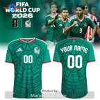 Mexico National Football Team 2026 World Cup Custom Soccer Jersey
