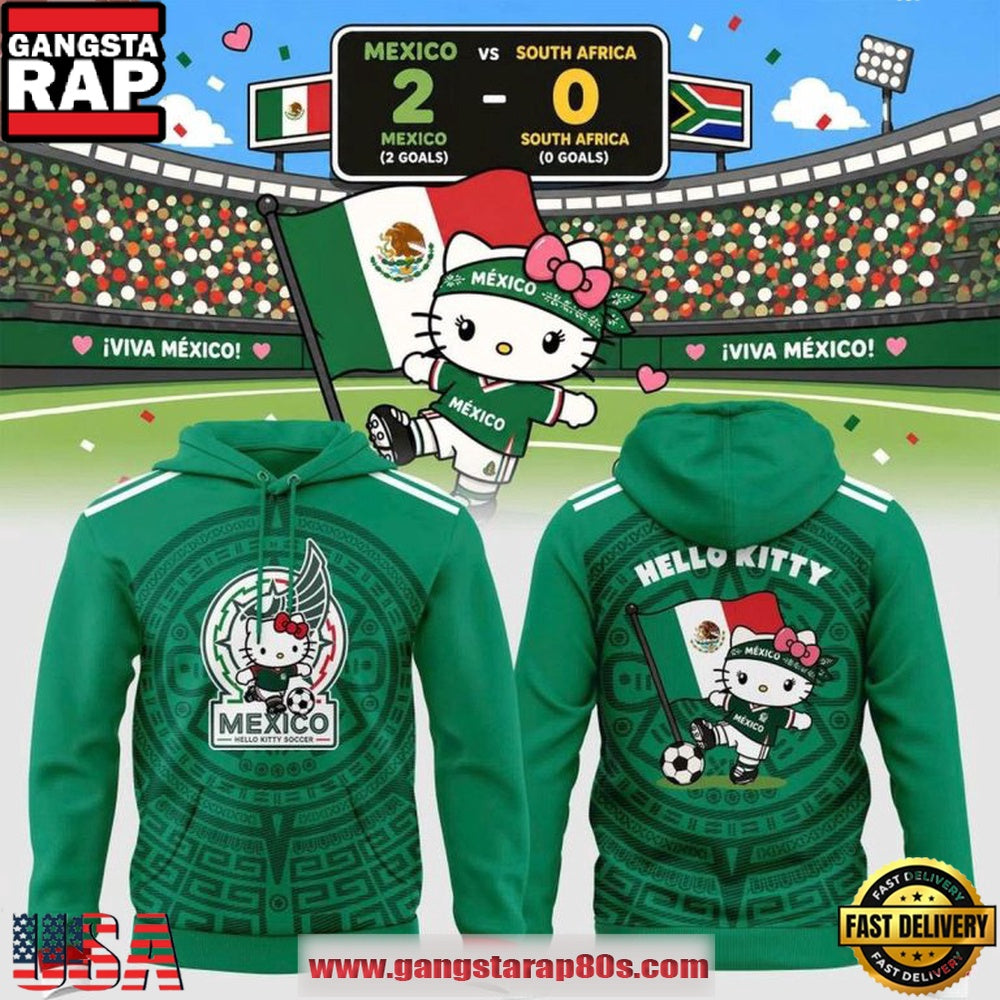 Mexico Soccer x Hello Kitty Night FIFA World Cup 2026 Hoodie T-Shirt