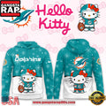 Hello Kitty x NFL Miami Dolphins 2025 Football Christmas Hoodie Shirt