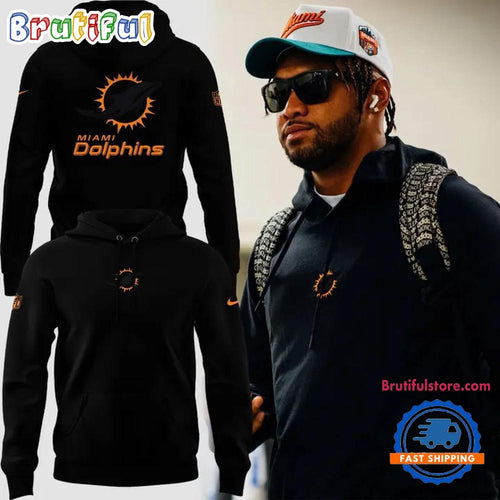 Miami Dolphins 2025 Football Special Edition Black Hoodie