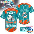 Miami Dolphins 2026 NFL Crazy Football Fan Personalized Jersey Shirt