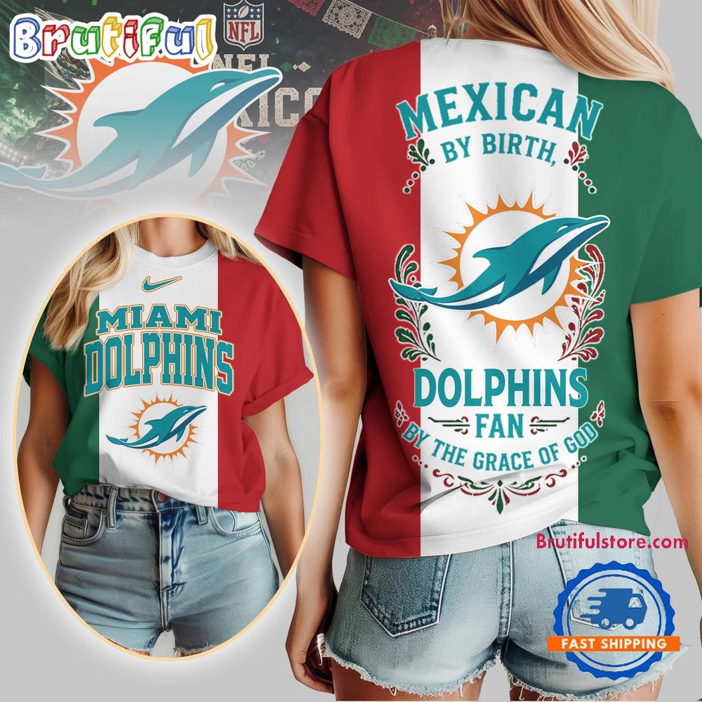 Miami Dolphins 2026 NFL Mexican By Birth Unisex 3D Shirt