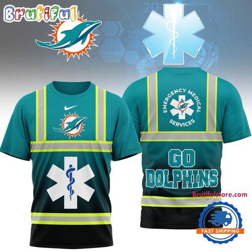 Miami Dolphins 2026 NFL National EMT & Paramedic Day Special New 3D Shirt
