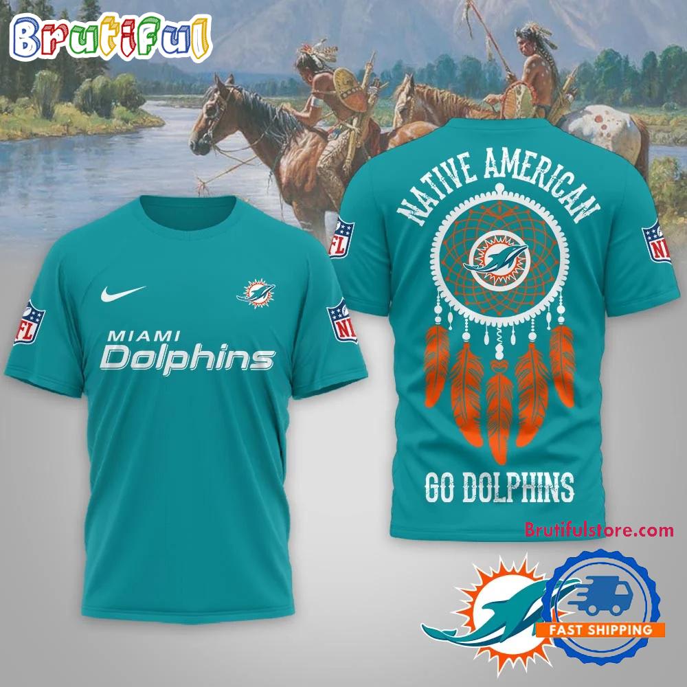Miami Dolphins 2026 NFL Native American Unisex 3D Shirt