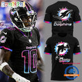 Miami Dolphins Football Vice City Black 3D Shirt