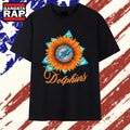 Miami Dolphins Football X Sunflower Graphic T Shirt , Vintage Trending Shirt