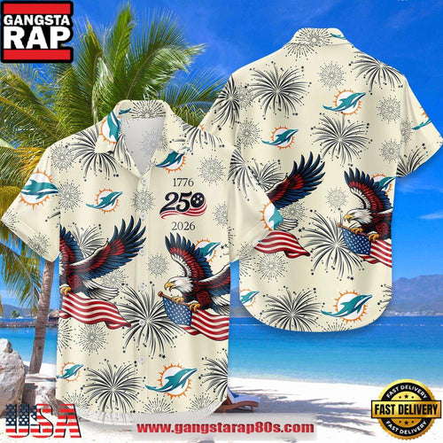 Miami Dolphins USA Flag 250 Years of Freedom Anniversary 2026