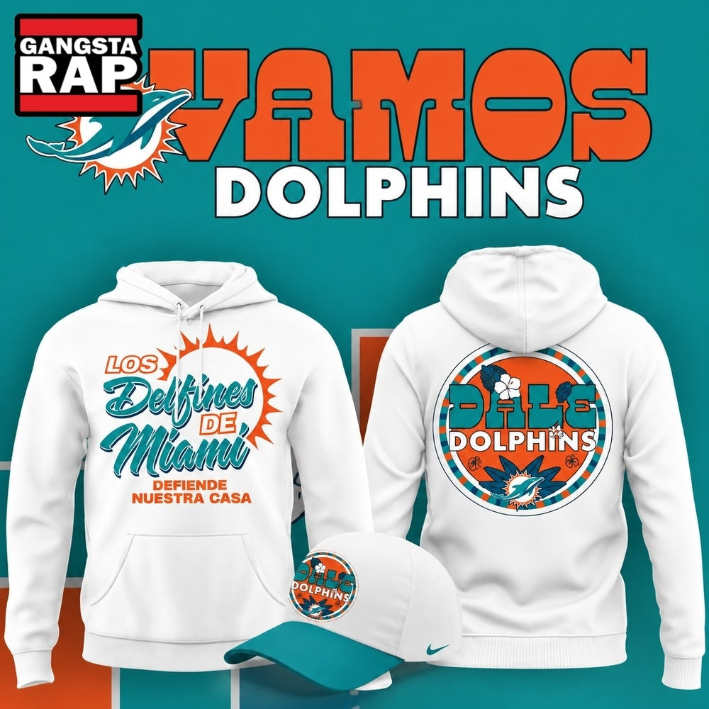 Miami Dolphins Hispanic Heritage Los Delfines De Miami 2026 Hoodie T-Shirt