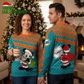Miami Dolphins Mickey Mouse Christmas Sweater Ugly Christmas Sweater
