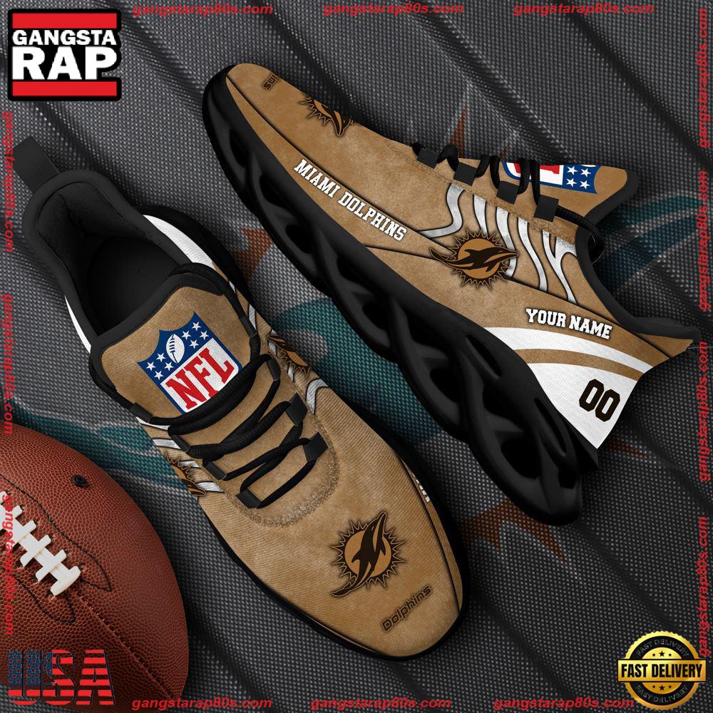 NFL Miami Dolphins New Design Max Soul Shoes, Running Sneakers