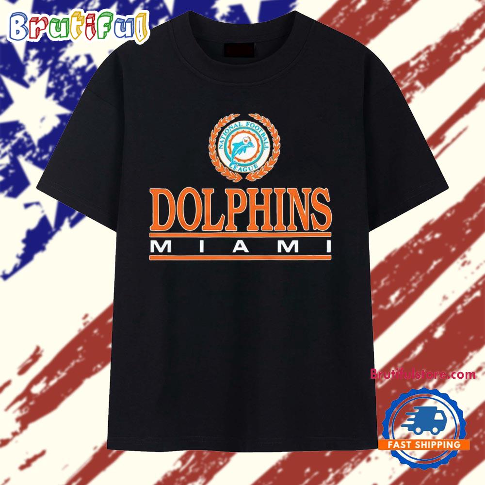 Miami Dolphins NFL Crest Apparel logo T Shirt