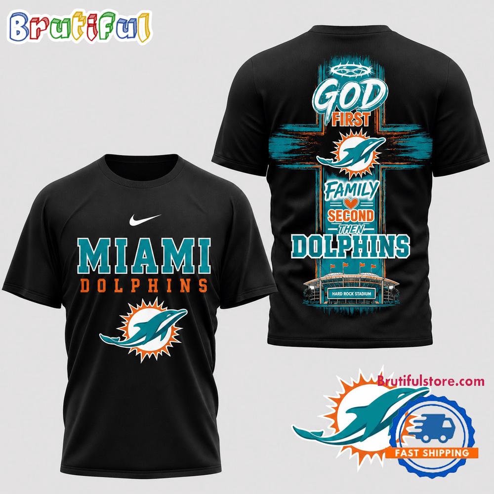 Miami Dolphins NFL Faith Family Team Pride 3D T Shirt