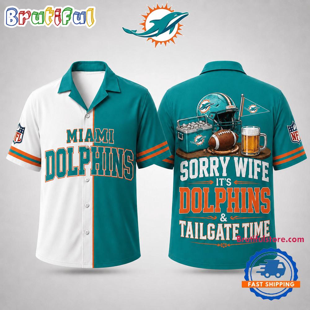 Miami Dolphins NFL Funny Football Fan Hawaiian Shirt