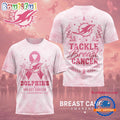 Miami Dolphins NFL Hope Strength Support Breast Cancer Limited 3D Shirt