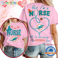 Miami Dolphins NFL Night Shift Never Misses Game Day Halloween Nurse Unisex 3D Shirt