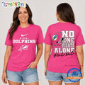 Miami Dolphins NFL No One Fight Alone Pink Out T Shirt