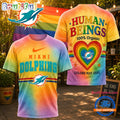 Miami Dolphins NFL Pride Human Being Color May Vary 3D T Shirt