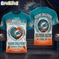 Miami Dolphins NFL Pride Loyalty Tradition 3D Shirt