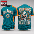 Miami Dolphins NFL Till I’m Dead Forever Skull Fan Pride 3D Shirt, Football New Design Shirt Hoodie T-Shirt