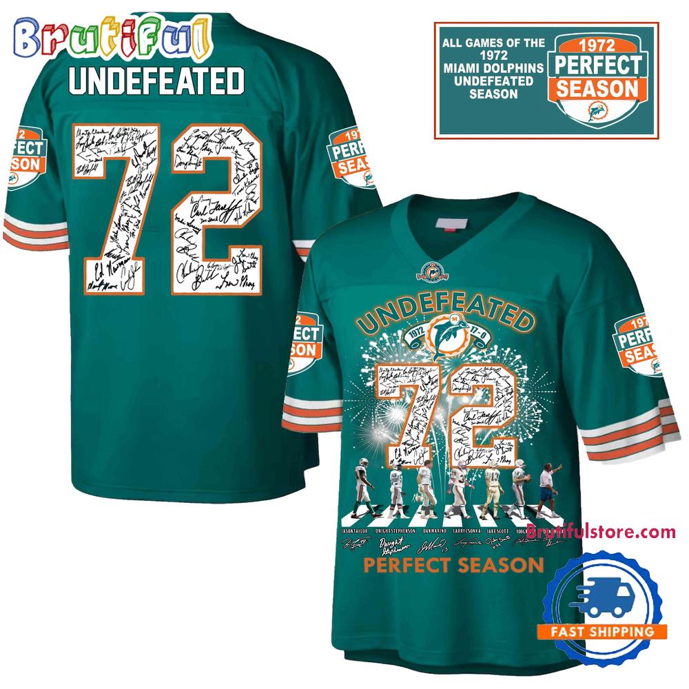 Miami Dolphins Perfect Season 1972 Football Jersey