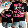 Miami Dolphins Premium NFL Shoot Like A Girl Women Shirt