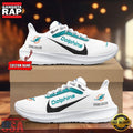 Custom Name Miami Dolphins New Design Air Force 1 Shoes Running Sneakers
