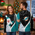 Miami Dolphins Santa Claus Ugly Christmas Sweater