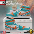 Miami Dolphins Trending Football Sneakers NFL Air Jordan 1 Shoes