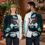 Miami Dolphins Venom 3D Ugly Christmas Sweater