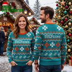 Miami Dolphins Winter Graphic Ugly Christmas Sweater