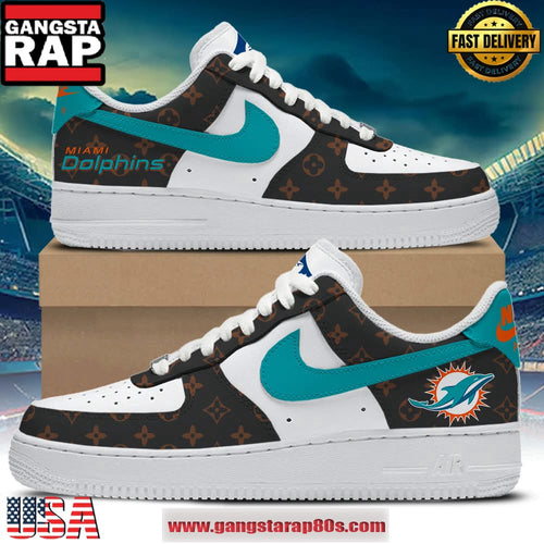 Miami Dolphins x Louis Vuitton 2026 Air Force 1 Sneakers Shoes