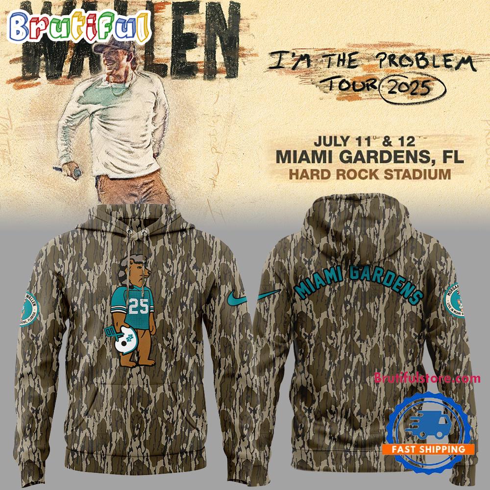 Miami Dolphins x Morgan Wallen Live in Miami 2025 Hoodie Shirt