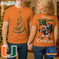 Miami Hurricanes 2025 NCAA Merry Christmas Unisex 3D Shirt