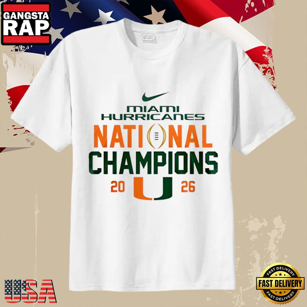 Miami Hurricanes 2026 National Champions Fan Pride T-Shirt
