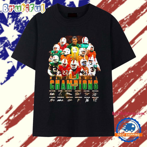 Miami Hurricanes 2026 National Champions signature T Shirt