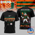 Miami Hurricanes 2026 NCAA Fiesta Bowl Champions Black 3D Shirt