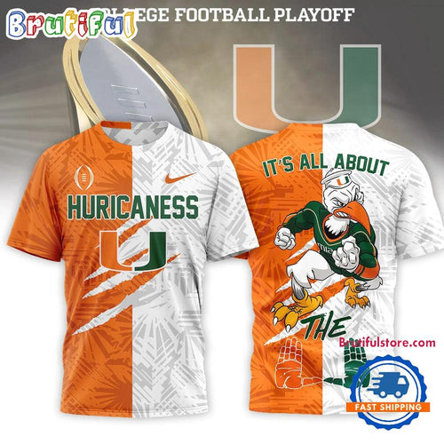 Miami Hurricanes 2026 Playoff National Championship Split Color Special New T Shirt