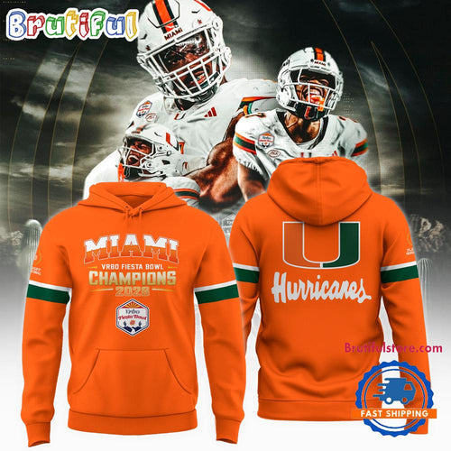 Miami Hurricanes College Football Playoff 2026 Fiesta Bowl Champions Limited Edition Hoodie T-Shirt
