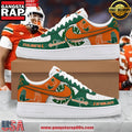 Miami Hurricanes Limited Edition Air Force 1 Running Sneakers Shoes