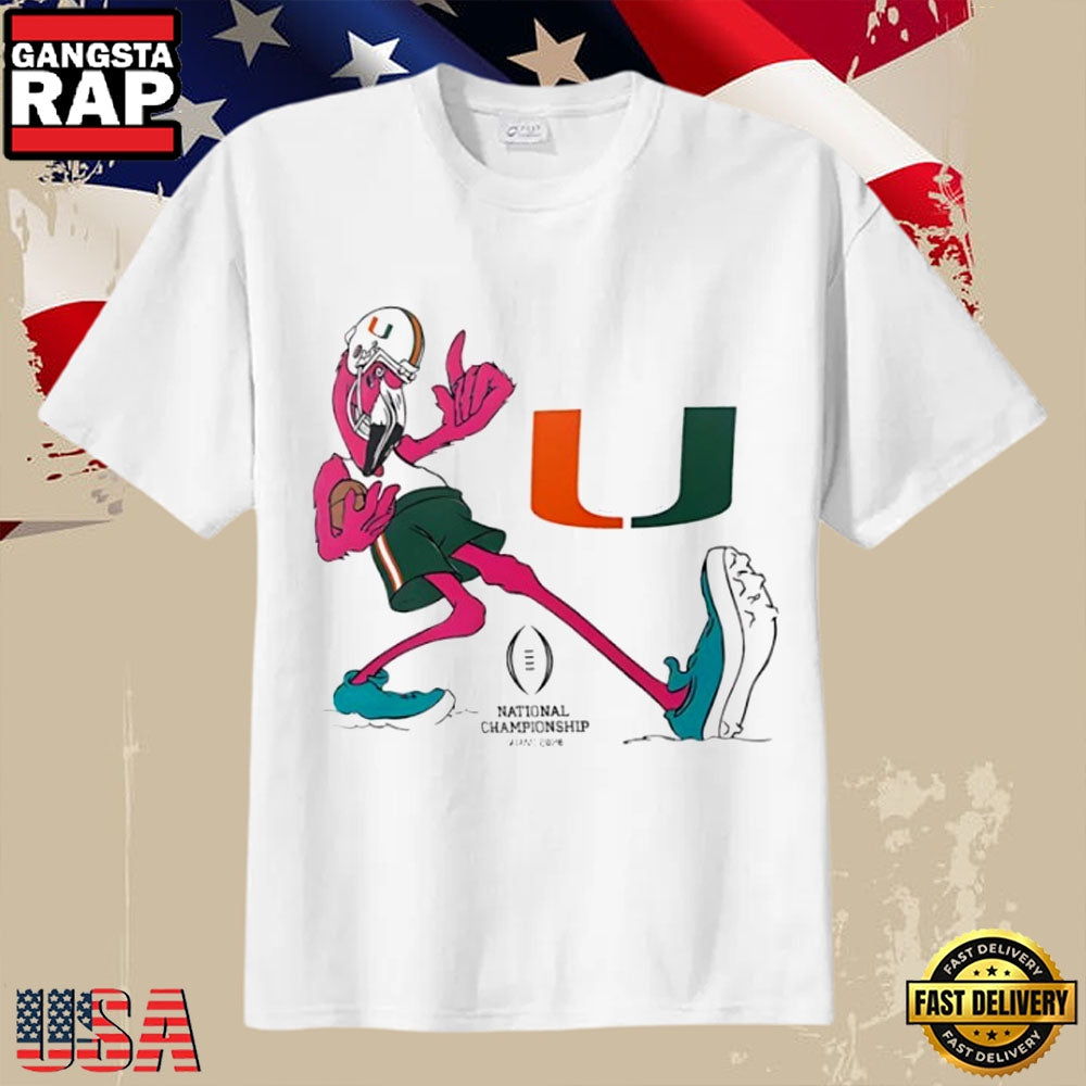 Miami Hurricanes NCAA 2026 National Championship Bound Flamingo T-Shirt